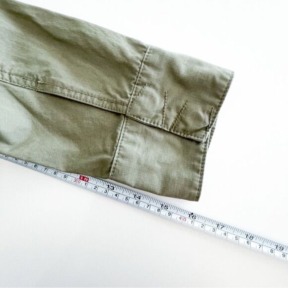Gap Military Utility Jacket Olive Green Cargo High Neck Women's S Patch Pockets - Picture 6 of 8